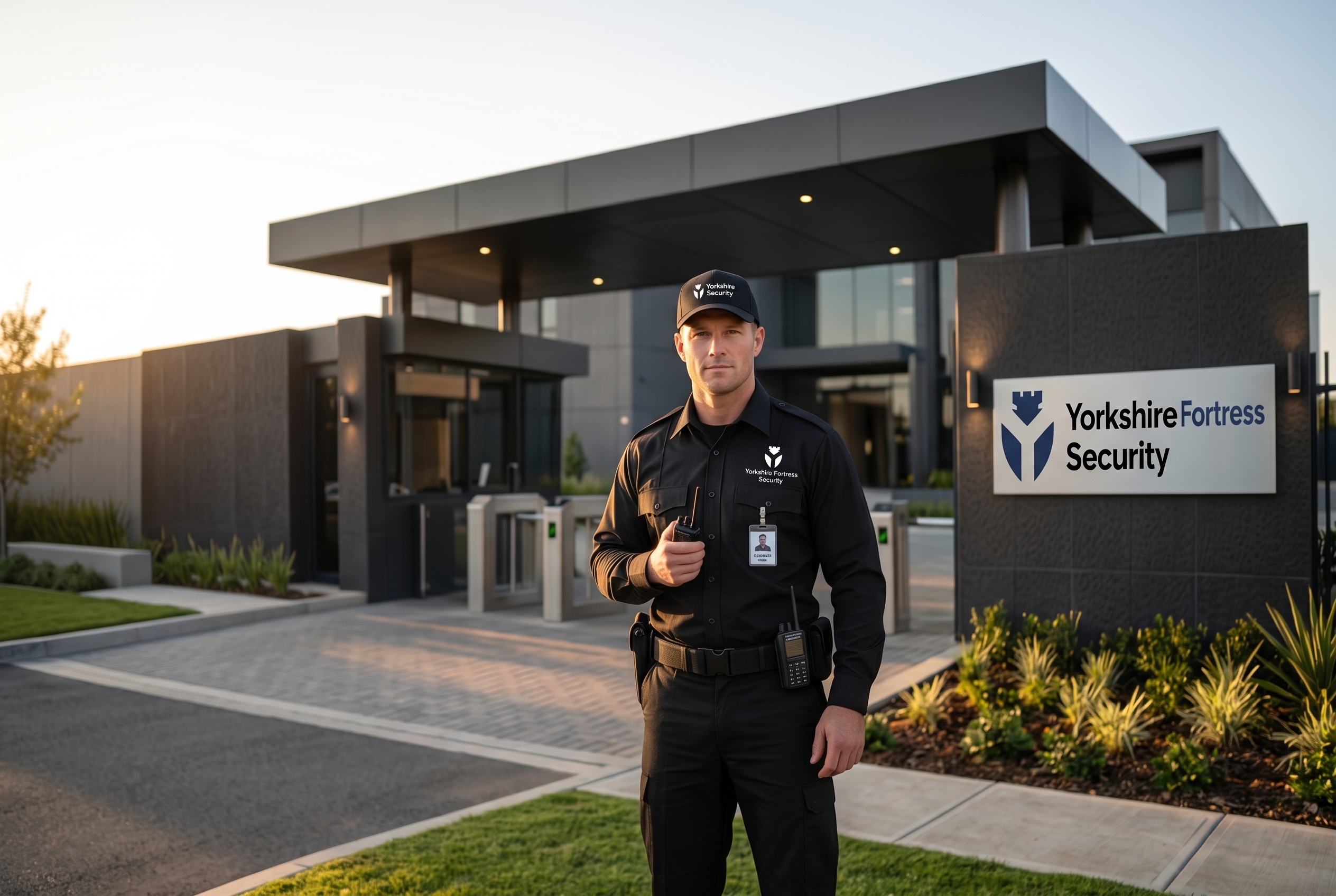 Security officer protecting a client site